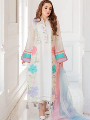 Zarkash, Unstitched 3 Piece Embroidered Dress Code_1017